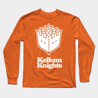 Kellum Knights Badge White Print Long Sleeve T-Shirt